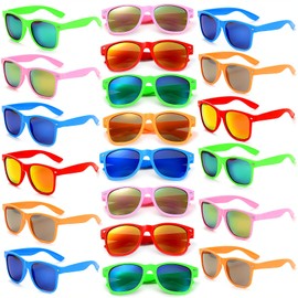 Fsmiling Neon Sunglasses Bulk Adult Party Sunglasses Summer Beach Wedding Birthday Party Supplies,20Pack