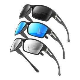 KALIYADI Polarized-Sunglasses Men Sports Sun-Glasses: Men Polarized Sunglasses Women UV400 Protection for Fishing Golf