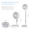 9H Battery Operated Fan Foldable Table Desk Floor Pedestal Fan