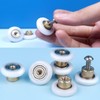 4 Sets Shower Door Rollers Runners Wheels Replacement Part Bathroom