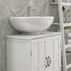 kleankin kleankin Pedestal Sink Storage Cabinet, Under Sink Cabinet, Bathroom
