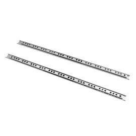 Drawer Runners 400 mm x 17 mm Groove, 1 Pair Partial Extension Ball Runners, Drawer Runners, Drawer Runners for Drawers, Drawers, Rail System, Maximum Load 10 kg