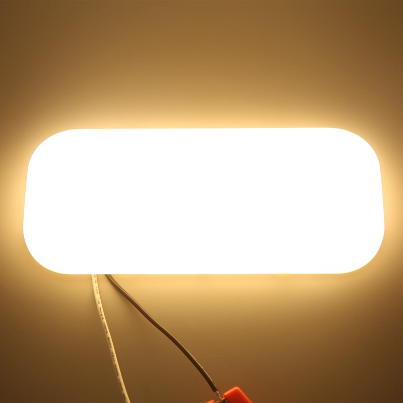 RV Interior LED Dome Lamp Oval Shape Warm White Light