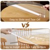 40-44 in Clear Round Table Cover Protector, TWUTGAYW Elastic Edged