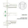 KEGII Shower Corner Caddy Tension Pole, Rustproof Corner Bathroom Organizer,