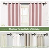 USFOOK 1 Inch Double Curtain Rods 72 to 144 Inches