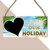 "Days Until Our Holiday" Countdown Plaque - Customised Vacation Chalkboard
