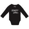 Huuraa Baby Body Uroma mit Herz Geschenk Größe 62 Black