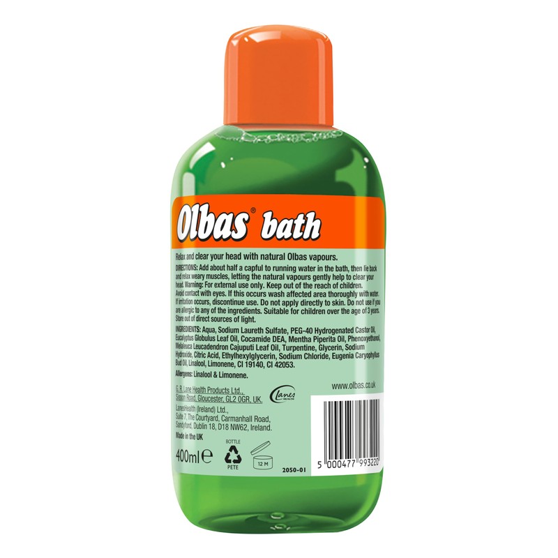 Olbas Bath - Natural Vapours for Easing Breathing - Relaxing