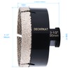 Diamond Hole Saw, 3-1/2" Hole Saw for Tiles Granite Marble
