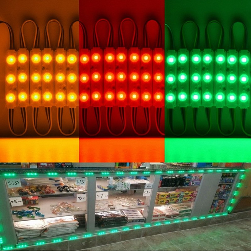 10FT Storefront Window LED Light Kit 5050 RGB Injection LED