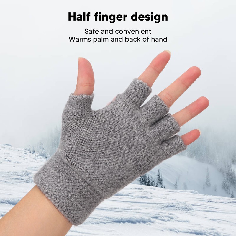 Heated Mitten Gloves Double Sided Heating Promote Blood Circulation USB