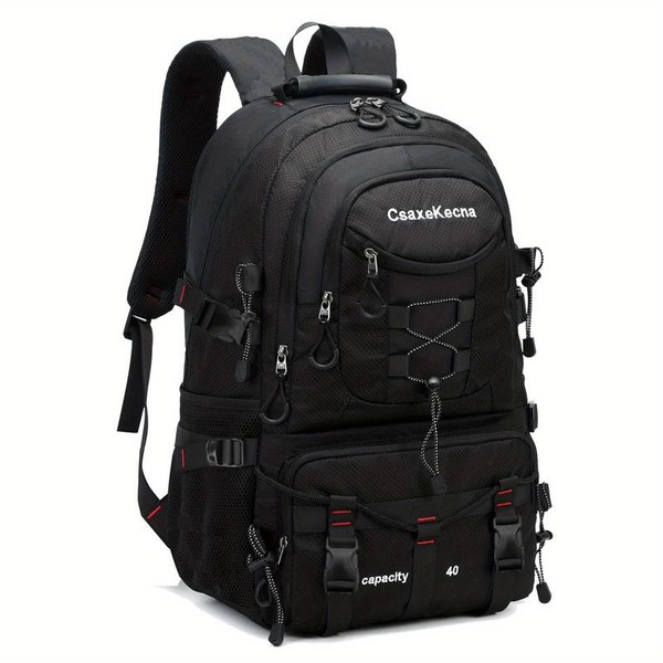 Men's Ultimate Travel Backpack: Durable, Water-Resistant & Lightweight with Detachable