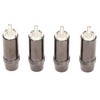 4pcs RCA Sound Plug Silver Plated RCA Male Plug Connector