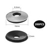 HAPPOW Pack of 200 EPDM sealing washers, sealing washers M6.3