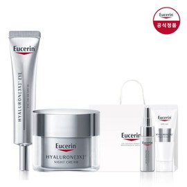 Eucerin Hyaluronic 3X Eye Cream 15ml + Hyaluronic 3X Night Cream 50ml Set / 유세린 하이알루론 3X 아이크림 15ml+하이알루론 3X 나이트크림 50ml 세트 증
