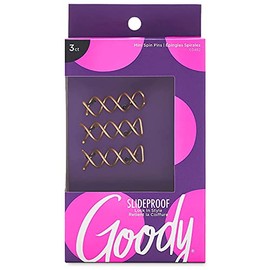 Goody Hair Spin Pin, mini horquillas para moño rápido que proporcionan sujeción durante todo el día, fácil y rápido de usar, accesorios para el cabell