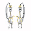 SCZKLAQ Sterling Silver Giraffe Dangle Earrings