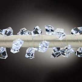 The Gerson Company 40IN CW Acrylic Gems LED Light String, 40 in, Cool White