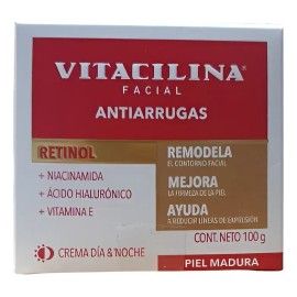 Vitacilina Facial Antiarrugas Retinol Ácido Hialurónico 100g