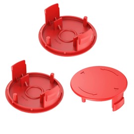 Pack of 3 F016F04841 Grass Trimmer Spool Cover, String Trimmer Spool Cover for Bosch Electric Brush Cutter AFS 23-37 Grass Trimmer Replacement Part for Bosch Brushcutter RED