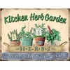 Shawprint KITCHEN HERB GARDEN RETRO VINTAGE STYLE METAL TIN WALL