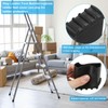 PATIKIL Step Ladder Foot Mat, 4 Pack Herringbone Ladder Feet