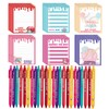 Ice Cream Drip Baseball Sticky Notes and Pens 24Set Baseball