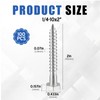 Zonon 100 Pcs 1/4" x 2" Hex Head Lag Screws