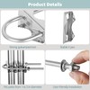 4 Pcs Double Antenna Mast Clamp, 5.9 in U Bolt