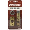 Kwikset 81825-001 Polished Brass Adjustable Entry Door Latch