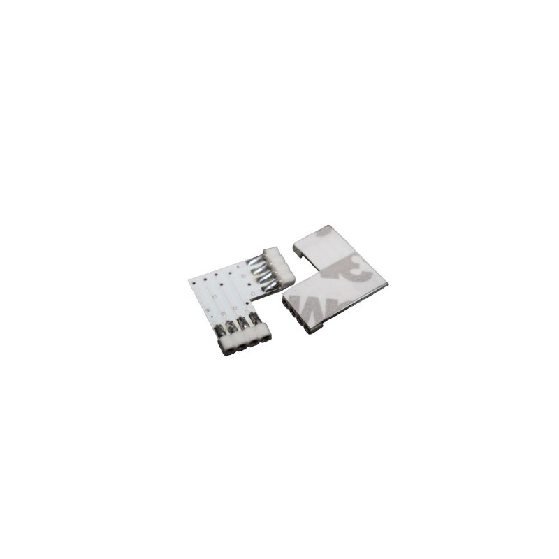 4-Pin Corner Connector | L-Connector | 90° Angle (White) for