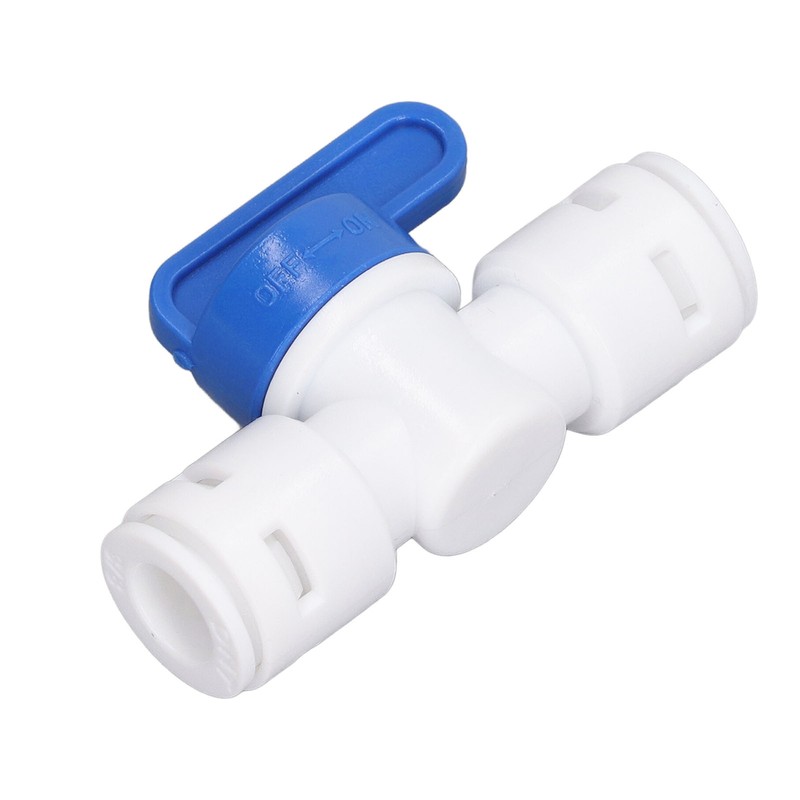 10Pcs Inline Shut Off Ball Valve 3/8in OD Plastic Quick