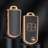 HIBEYO Flip Key Car Key Case Fits Mazda TPU Key