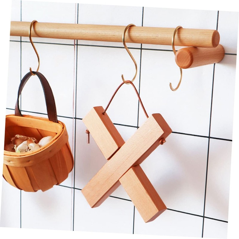 Ciieeo Detachable Wooden Pot Mat Heat Insulation Pad Scalding Casserole