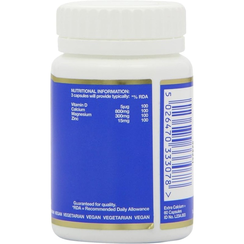 Bio-Health Extra Calcium 800mg, Bone & Teeth Support, 60 Capsules