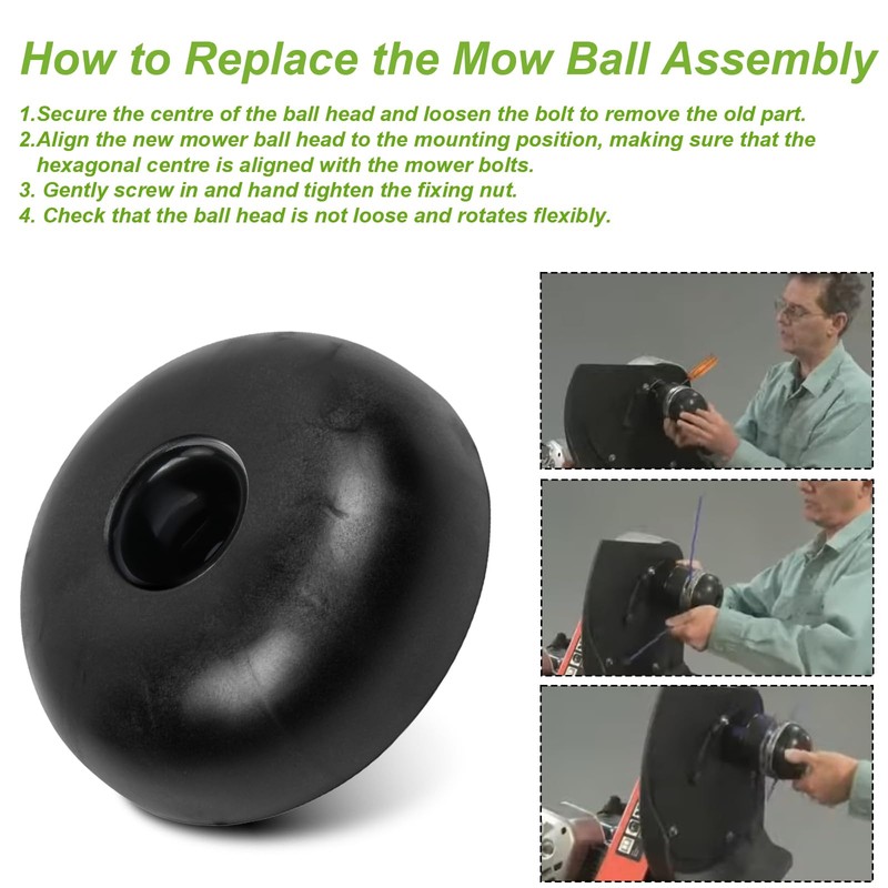 311011 Trimmer Mow Ball Head for Walk Behind String Mower,