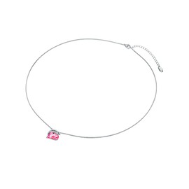 Rafaela Donata Women's Necklace 925 Sterling Silver Decorated with Crystals Heart Cut Brilliant Cut, Silver, Crystal