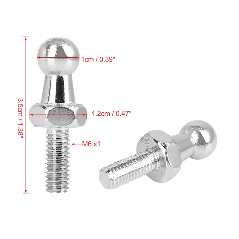 X AUTOHAUX M6 Gas Spring Ball Bolts for Gas Spring