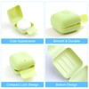 RETON 4 Pcs Travel Soap Container, Portable Soap Holder Dish,