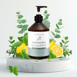 Bloom & Bōde Luxury Liquid Hand Soap - Natural Scented Hand Wash - Gentle Hand Soap with Essential Oils - Fancy Handsoap for Bathroom - Moisturizing Hand Soap - Energizing Eucalyptus Scent, 16.9oz / 500ml