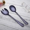2 Pcs Steel Salad Spoon Salad Spoon Fork Serving Set