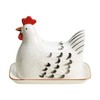 Colias Wing Retro Hen Ceramic Butter Dish with Lid Butter