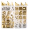 Hilitchi 360pcs M2 M3 M4 Male Female Brass Spacer Standoff