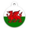 Spoilt Rotten Pets 38mm Diameter Wales, Welsh Flag, Red Dragon,