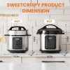 Sweetcrispy 6 QT Electric Pressure Canner 12-In-1 Multi Cooker Electric