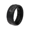 Groove Life Zeus Hammered Graphite Silicone Ring Breathable Rubber Wedding