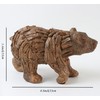 Hymmah Brown Bear Statue Home Decor Statue Rustic Home Decorations