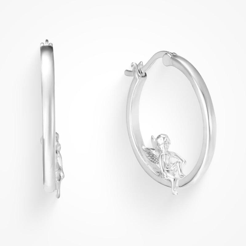 Guardian Angel Earrings - Color: Gold