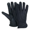 MEN`S FULL GRAIN BLACK DEERSKIN LEATHER GLOVES UN-LINED (American Fur)